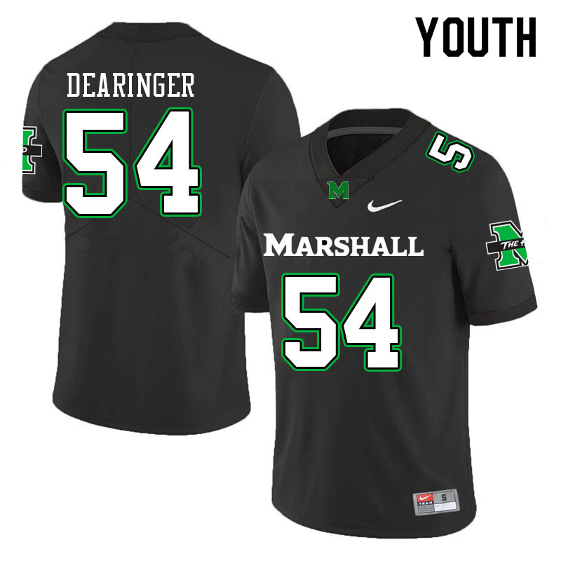 Youth #54 Darion Dearinger Marshall Thundering Herd College Football Jerseys Sale-Black